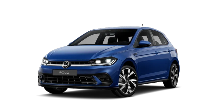 Der Volkswagen Polo in Blau