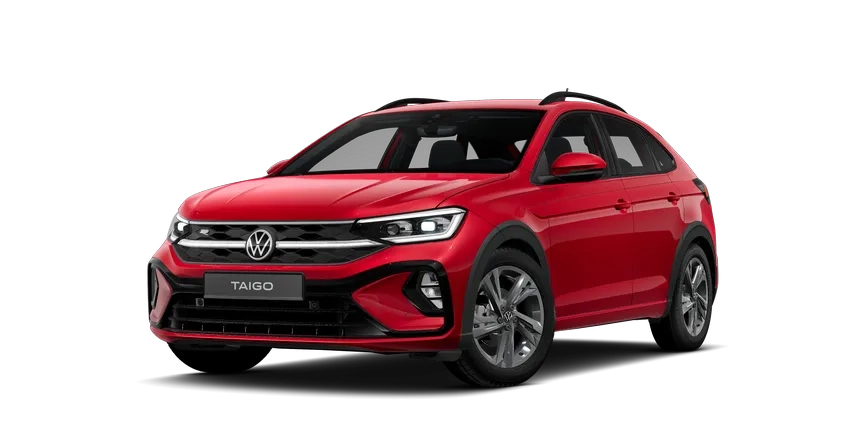 Der Volkswagen Taigo in Rot