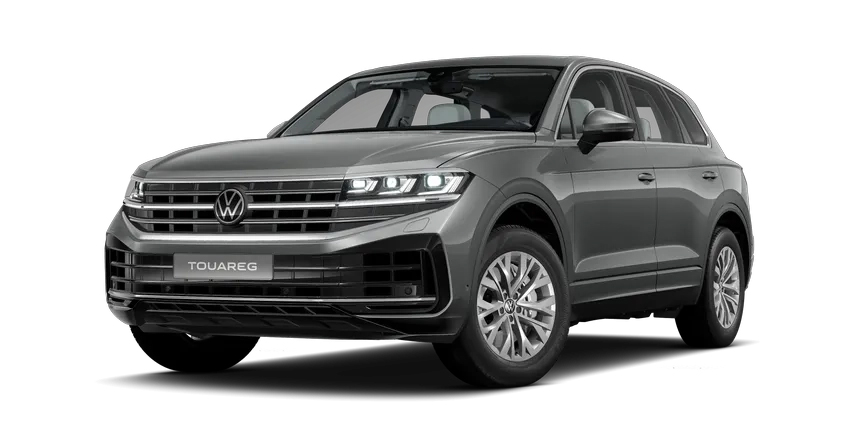 Der Volkswagen Touareg in Grau
